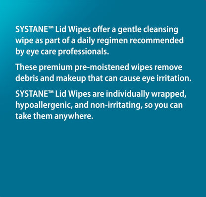 Systane Lid Wipes, 30 Count – Sanfte Lidreinigung für empfindliche Augen