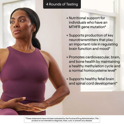 THORNE 5-MTHF - Methylfolat (aktives B9-Folat) - 60 Kapseln - Unterstützt Herz-Kreislauf-Gesundheit, fetale Entwicklung, Nervengesundheit, Methylierung und Homocysteinspiegel*