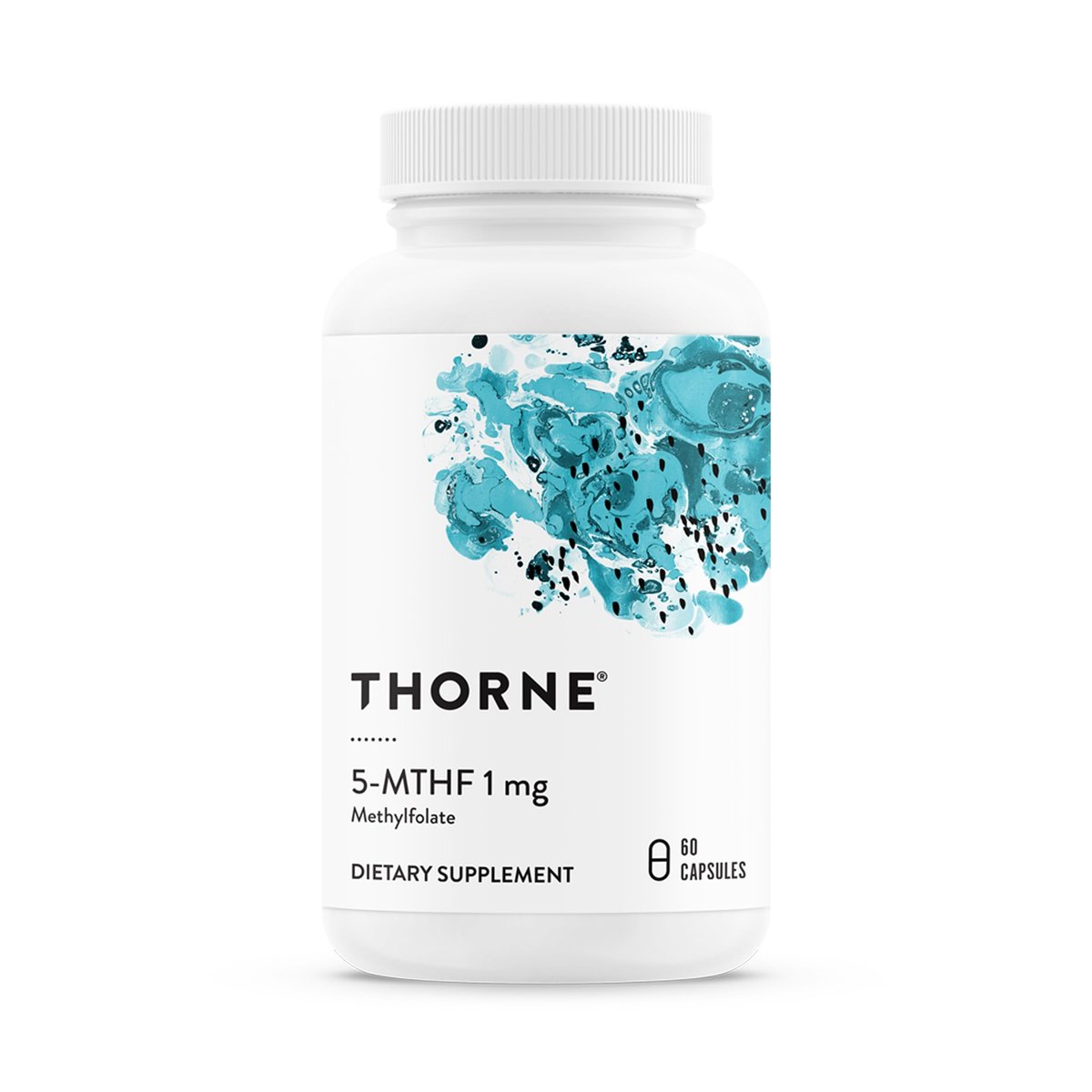THORNE 5-MTHF - Methylfolat (aktives B9-Folat) - 60 Kapseln - Unterstützt Herz-Kreislauf-Gesundheit, fetale Entwicklung, Nervengesundheit, Methylierung und Homocysteinspiegel*