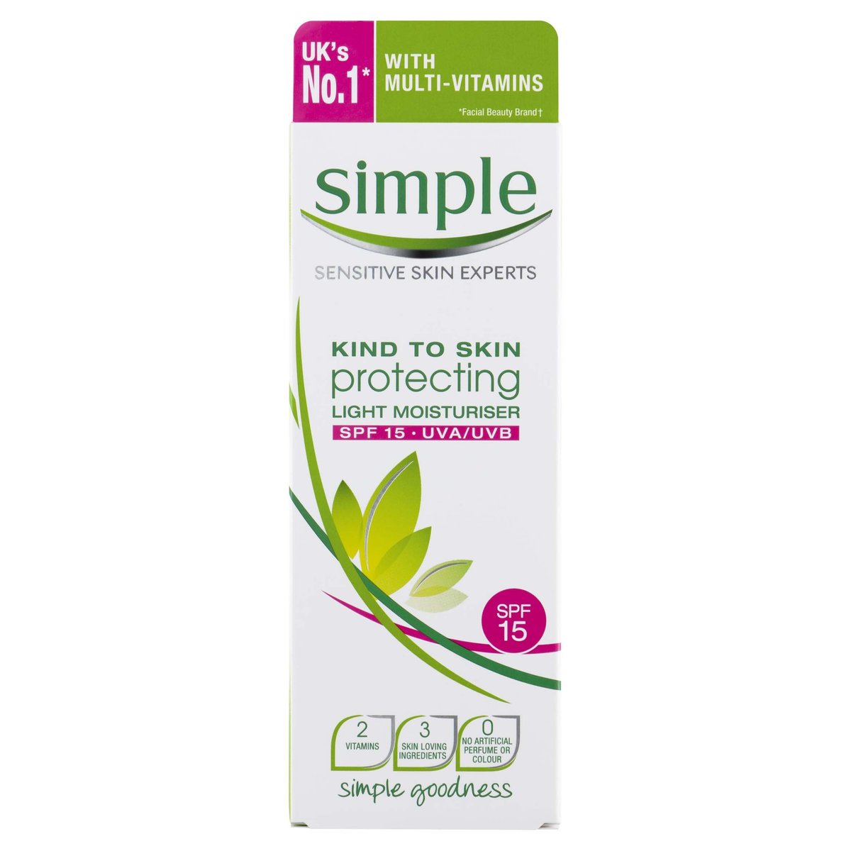 Simple Kind to Skin Schützende leichte Feuchtigkeitscreme LSF 15 (125 ml)