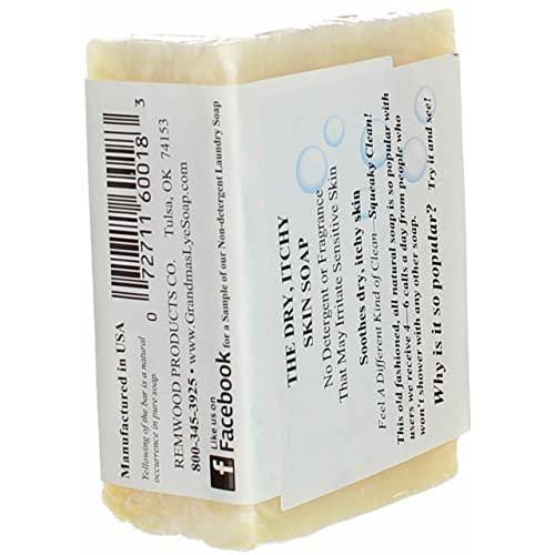 Grandma's Pure Lye Seife – 6,0 oz Unparfümierte Gesichts- & Körperreinigung ohne Detergenzien, Farb- und Duftstoffe – 60018 (4er-Pack)
