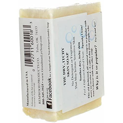 Grandma's Pure Lye Seife – 6,0 oz Unparfümierte Gesichts- & Körperreinigung ohne Detergenzien, Farb- und Duftstoffe – 60018 (4er-Pack)
