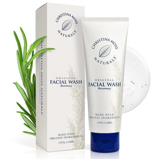 Christina Moss Naturals Gesichtsreiniger für Damen & Herren – Sanfter Gesichtsreiniger für alle Hauttypen, Bio-Gesichtsreiniger & Gel-Reiniger für die tägliche Anwendung, ungiftig, ohne Duftstoffe, Parabene und Sulfate, 118 ml