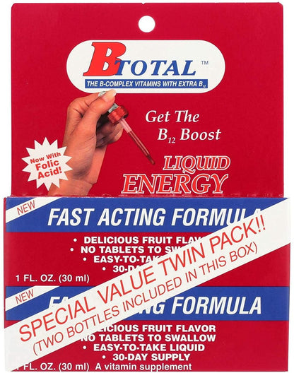 NSI B-Total Twin Pack – 2x 60 ml sublinguale Tropfen für optimale B-Vitaminversorgung
