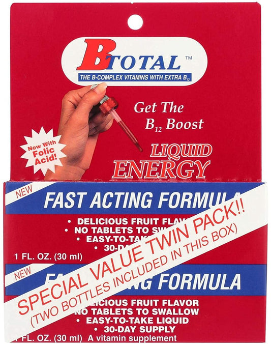 NSI B-Total Twin Pack – 2x 60 ml sublinguale Tropfen für optimale B-Vitaminversorgung