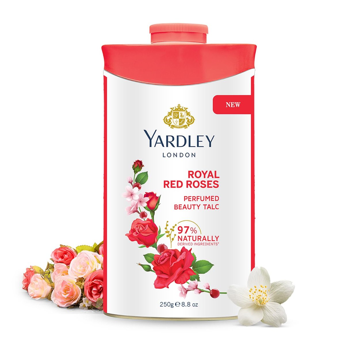 Yardley Red Rose Parfümierter Talkum Puder 250 g