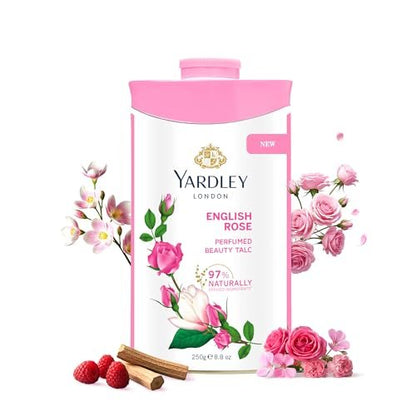 Yardley English Rose Perfumed Talc 250g – Zarter Duft für gepflegte Haut