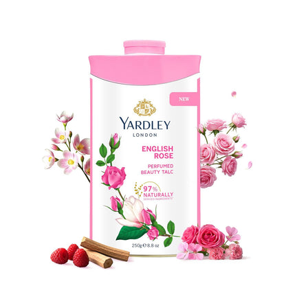 Yardley English Rose Perfumed Talc 250g – Zarter Duft für gepflegte Haut