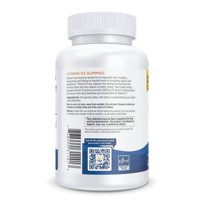 Nordic Naturals Vitamin D3 Gummis, Wilde Beere - 120 Gummis - 1000 IE Vitamin D3, 1,4 mg Eisen - Großartiger Geschmack - Gesunde Knochen, Stimmung & Immunsystem - Non-GMO - 120 Portionen