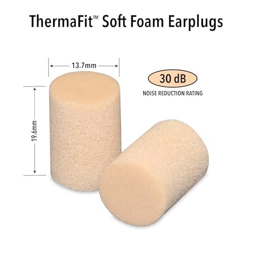 Mack's ThermaFit Weiche Schaumstoff-Ohrstöpsel, 20 Paar - Bequeme Ohrstöpsel zum Schlafen, gegen Schnarchen, für Arbeit, Reisen und laute Veranstaltungen | Hergestellt in den USA | Neu verbessert
