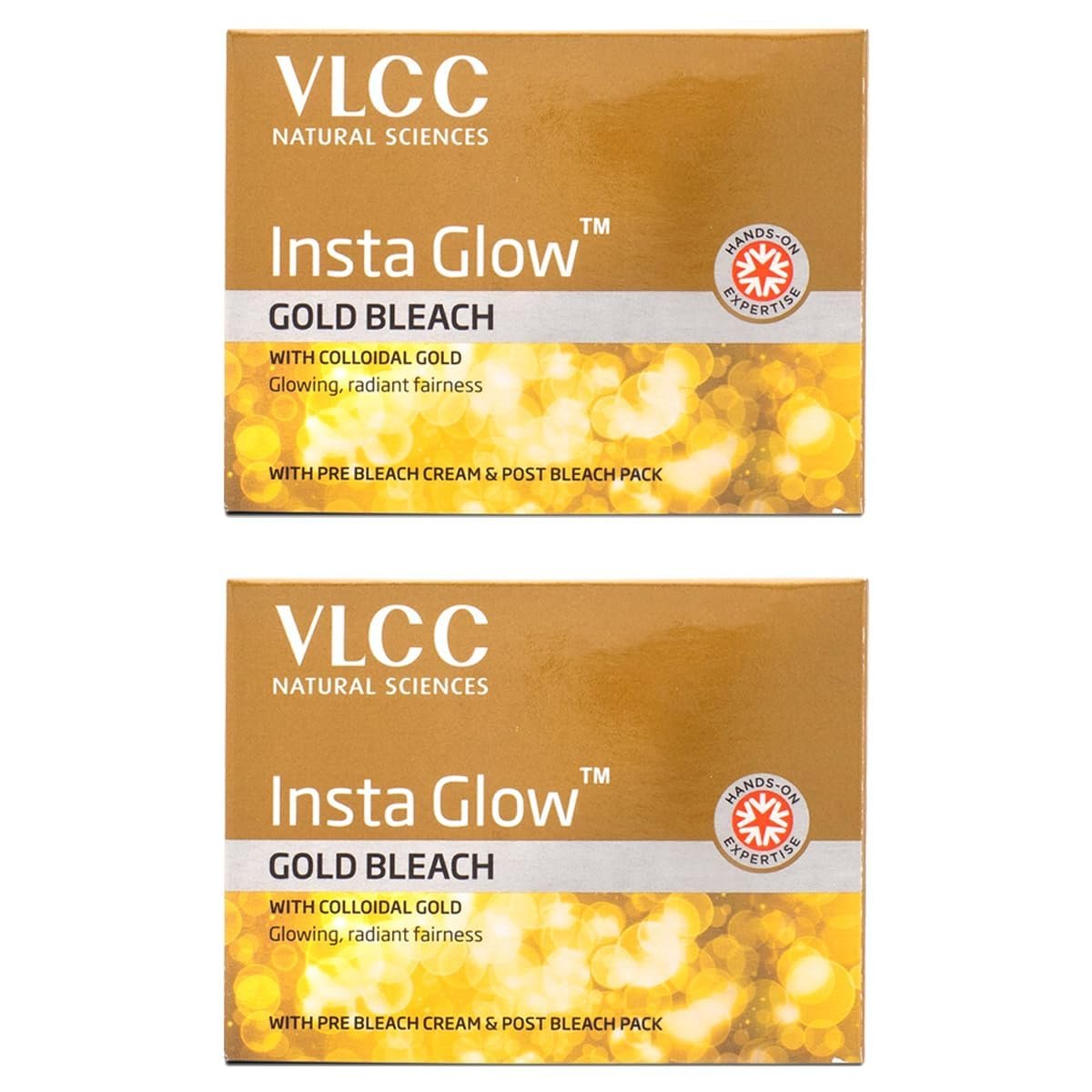 VLCC Natural Sciences Insta Gold Gesichtspackung (2er-Pack) 60 g - Für strahlende Haut