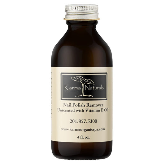 Karma Organic Natürlicher Nagellackentferner ohne Duft mit Vitamin E Öl – Ungiftig, vegan, tierversuchsfrei, acetonfrei – Nagelstärker für Fingernägel – 118 ml