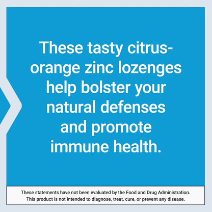 Life Extension Zink-Lutschtabletten – Zitrus-Orange-Geschmack – Für gesunde Proteinsynthese & Immununterstützung – Nahrungsergänzungsmittel zur Entzündungshemmung – Glutenfrei, Nicht-GVO – 60 vegetarische Lutschtabletten