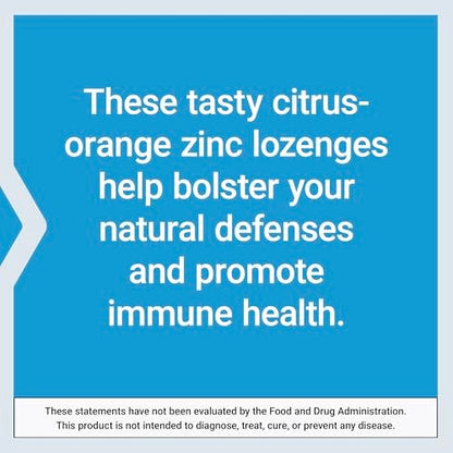 Life Extension Zink-Lutschtabletten – Zitrus-Orange-Geschmack – Für gesunde Proteinsynthese & Immununterstützung – Nahrungsergänzungsmittel zur Entzündungshemmung – Glutenfrei, Nicht-GVO – 60 vegetarische Lutschtabletten