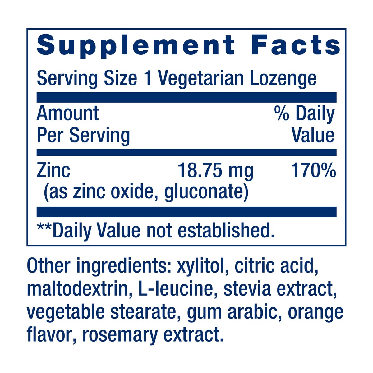 Life Extension Zink-Lutschtabletten – Zitrus-Orange-Geschmack – Für gesunde Proteinsynthese & Immununterstützung – Nahrungsergänzungsmittel zur Entzündungshemmung – Glutenfrei, Nicht-GVO – 60 vegetarische Lutschtabletten