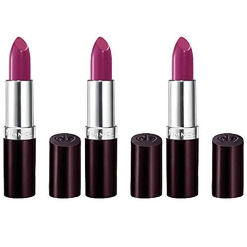 RIMMEL LONDON Lasting Finish Intense Wear Lippenstift - Amethyst Shimmer (3er Pack)