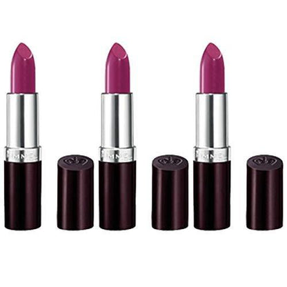 RIMMEL LONDON Lasting Finish Intense Wear Lippenstift - Amethyst Shimmer (3er Pack)