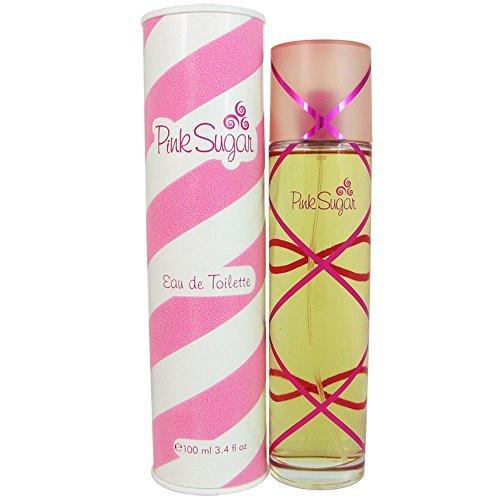 Aquolina Pink Sugar Eau de Toilette für Frauen – 100 ml (3,4 Unzen) Süßer Duft mit Vanille, Erdbeere und Karamell