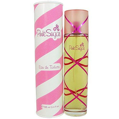 Aquolina Pink Sugar Eau de Toilette für Frauen – 100 ml (3,4 Unzen) Süßer Duft mit Vanille, Erdbeere und Karamell