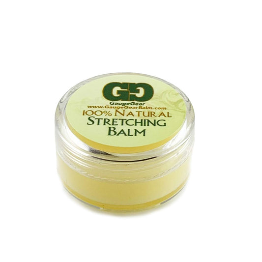 Gauge Gear Ohrdehnungs-Balsam | 10 ml Glas | Pflege nach dem Dehnen | Feuchtigkeitsspendende Salbe mit Jojoba für gedehnte oder beanspruchte Haut