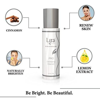 Lira Clinical PRO Exfoliating Cleanser mit Salicylsäure – für zu Akne neigende oder alternde Haut (177 ml)