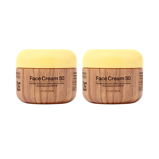 Sun Bum Original Feuchtigkeitsspendender Sonnenschutz Klarer Zink SPF 50 | Vegan & Riffreundlich | Ohne Octinoxat & Oxybenzon | Breitband UVA/UVB Sonnenschutz mit Vitamin E | 1 oz | Packung mit 2