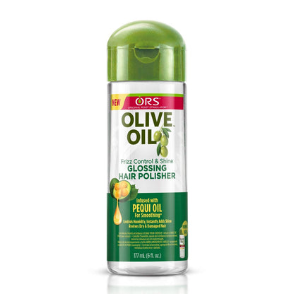 ORS Olive Oil Frizz Control & Shine Glossing Polisher – 3er Pack (177 ml x 3) – Glanz und Frizz-Kontrolle für geschmeidiges Haar