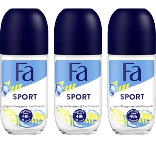 Fa Deodorant Sport 1,7 Unzen Roll-On (50 ml) – 3er Pack