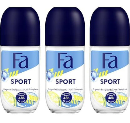 Fa Deodorant Sport 1,7 Unzen Roll-On (50 ml) – 3er Pack