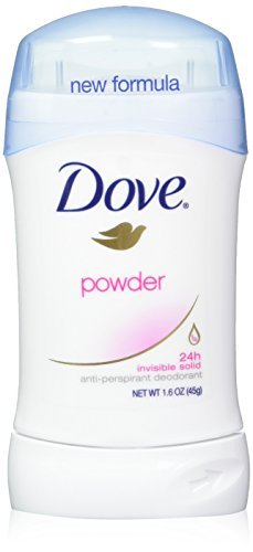 Dove Deodorant Invisible Solid Puder 1,6 Unzen (47 ml) (3er-Pack) – 24h Schutz ohne sichtbare Rückstände