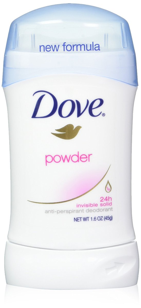 Dove Deodorant Invisible Solid Puder 1,6 Unzen (47 ml) (3er-Pack) – 24h Schutz ohne sichtbare Rückstände