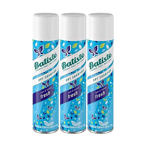Batiste Trockenshampoo Fresh 6,73 Unzen (199 ml) (3er Pack) – Erfrischendes Volumen für fettendes Haar