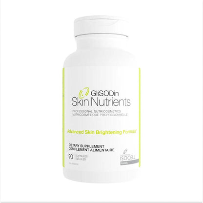 Glisodin Skin Nutrients Advanced Skin Brightening Formula – Für einen helleren, klareren und festeren Teint – Hilft, Unreinheiten zu reduzieren – 90 Kapseln