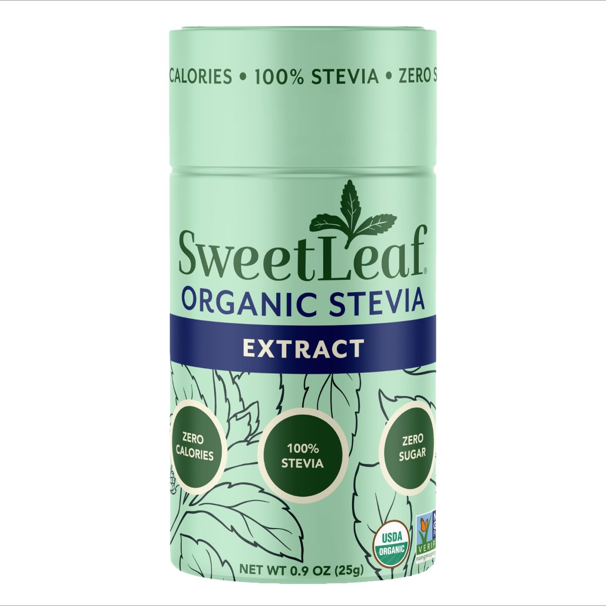 SweetLeaf Organic Pure Stevia Pulver Streudose 0,9 Unzen (1 Pack) – Null Kalorien Süßstoff ohne Erythrit, Stevia Blattextrakt, natürlicher Zuckerersatz für Kaffee & Backen, zuckerfrei, keto-freundlich