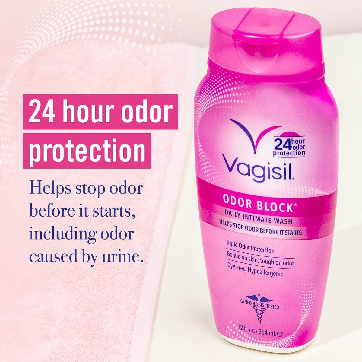 Vagisil Intimwaschgel für die Intimhygiene, Geruchsblocker, gynäkologisch getestet, hypoallergen, 12 oz (1er-Pack)