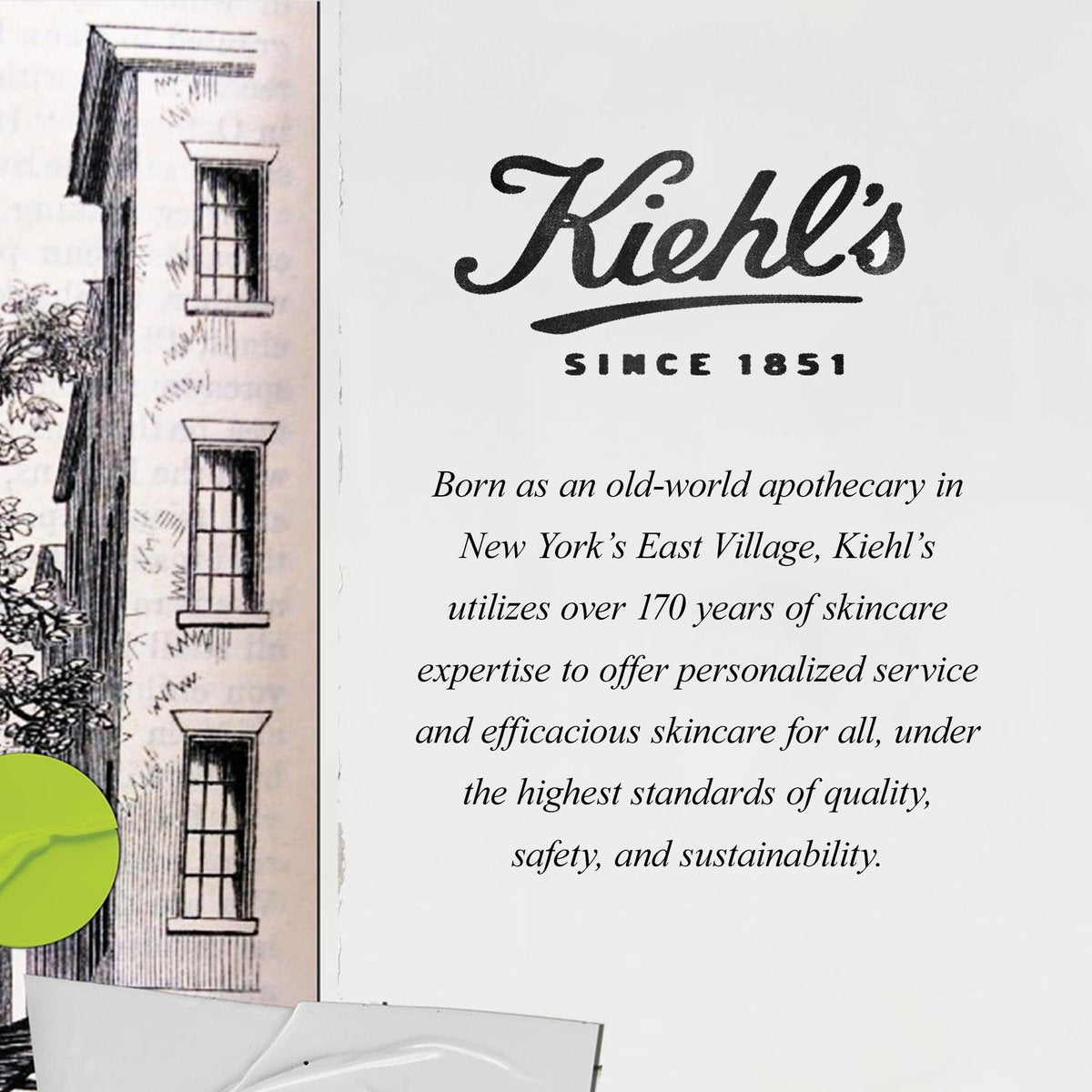 Kiehl's Lippenbalsam Nr. 1 – Feuchtigkeitsspendende & beruhigende Pflege für trockene Lippen mit Squalan, Aloe Vera & Vitamin E, parfümfrei, 0,5 fl oz