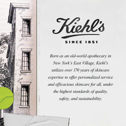 Kiehl's Lippenbalsam Nr. 1 – Feuchtigkeitsspendende & beruhigende Pflege für trockene Lippen mit Squalan, Aloe Vera & Vitamin E, parfümfrei, 0,5 fl oz