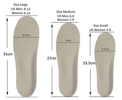 Happystep 1 Paar Memory Foam Einlegesohlen – Komfort bei Plantarfasziitis, Fußschmerzlinderung (US M: 6-8 / W: 7-9)
