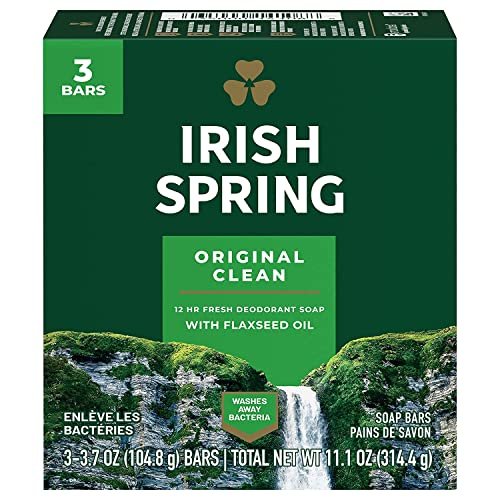 Irish Spring Original Deodorant Seife 3 Riegel, 2er-Pack (6 Stück insgesamt)