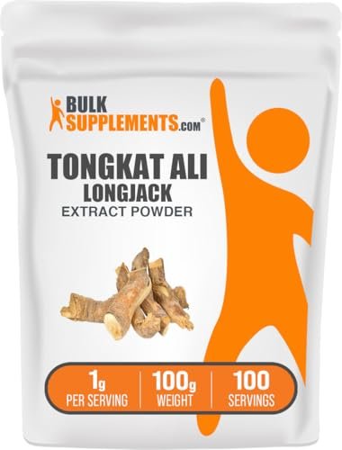 BulkSupplements.com Longjack Extrakt Pulver - Tongkat Ali Extrakt für Männer & Frauen - Glutenfrei, 1g pro Portion, 100g (3,5 Unzen) (1er Pack)