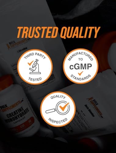 BulkSupplements.com Ascorbinsäure-Pulver - Vitamin-C-Ergänzung zur Unterstützung des Immunsystems - Lebensmittelqualität, glutenfrei, 1 g pro Portion, 1 kg (2,2 Pfund)