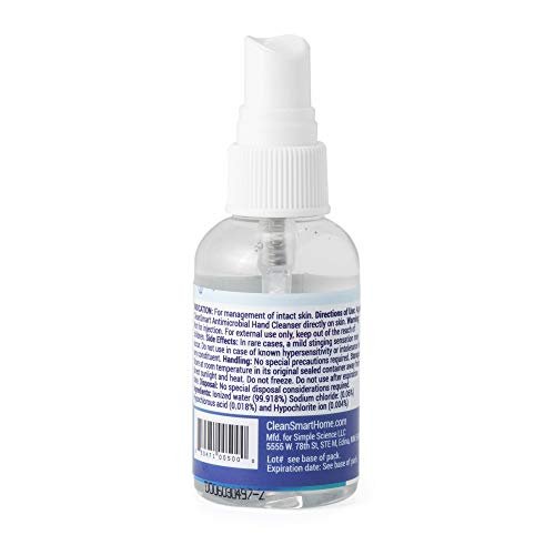 CleanSmart Haut- und Handreiniger, 2 Unzen Sprühflasche (3er-Pack) – Alkoholfreier, sicherer Reiniger