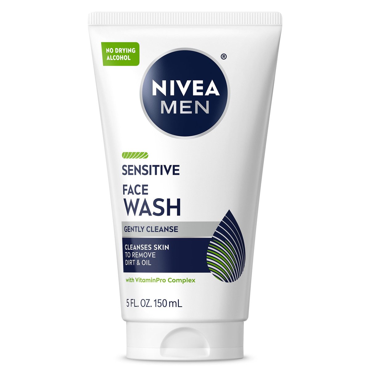NIVEA MEN Sensitive Gesichtsreinigung mit Vitamin E und Kamillenextrakt – Sanfte Reinigung für empfindliche Haut, 150 ml Tube
