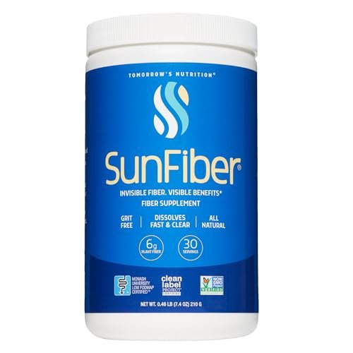 Tomorrow's Nutrition Sunfiber – Präbiotischer Ballaststoff für die Verdauungsgesundheit, GLP-1-freundlich, Low FODMAP, glutenfrei, ungesüßt, 30 Portionen