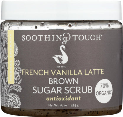 Bio French Vanilla Latte Zuckerpeeling von Soothing Touch, 454 g