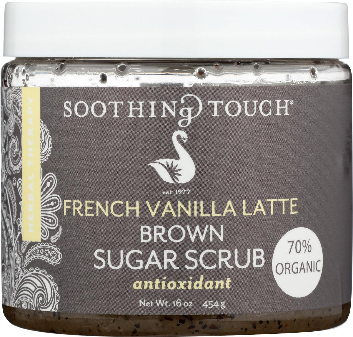 Bio French Vanilla Latte Zuckerpeeling von Soothing Touch, 454 g