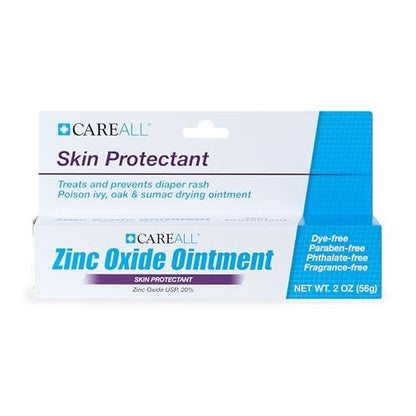 CareAll Zinkoxid 20% Hautschutz-Barrieresalbe 2 oz – Lindert, behandelt und verhindert leichte Hautreizungen bei Windelausschlag – Schützt vor Nässe – Pflegt wunde Haut