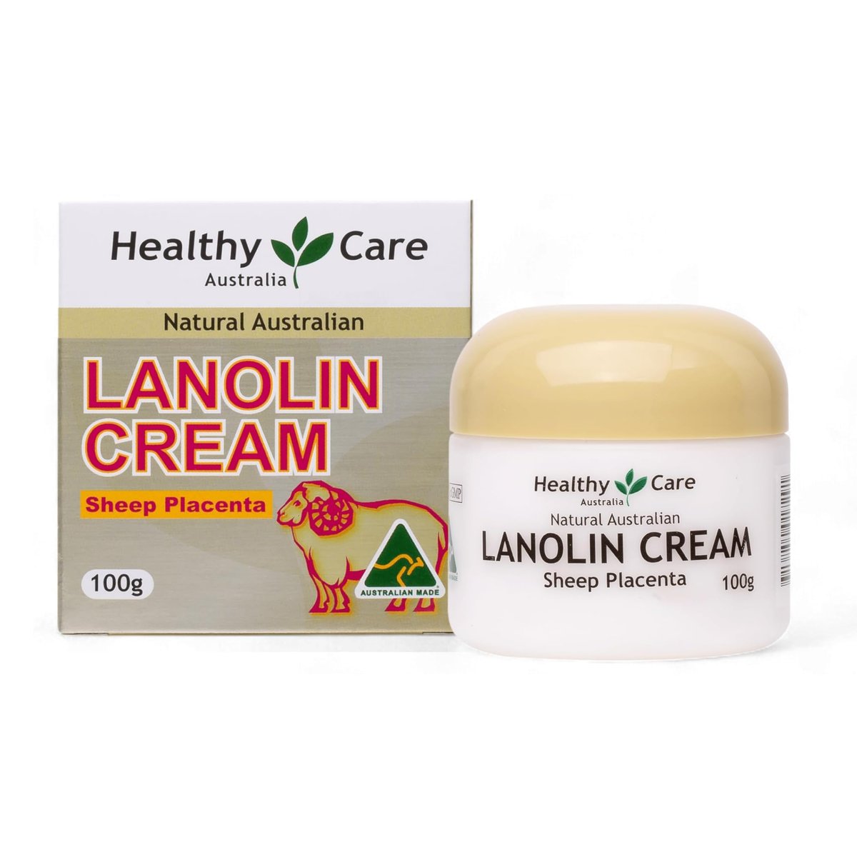 Lanolin-Creme mit Schafplazenta 100g von Healthy Care Australia