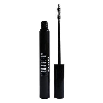 Lord & Berry Back in Black Mascara – Volumen und Länge für kurze Wimpern, tiefschwarz, 0,27 fl oz