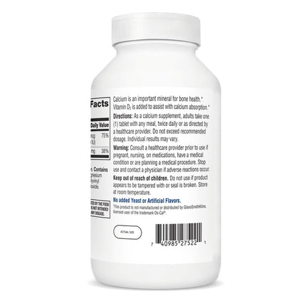 21st Century Calcium 500 Plus Extra D Caplets, 400 Stück – Hochdosiertes Calcium & Vitamin D3 für starke Knochen